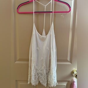 White lace tunic